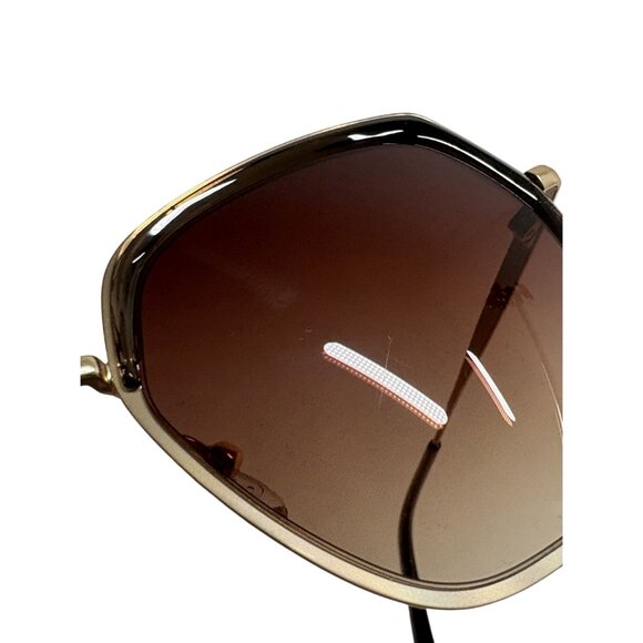 GINCE Goods Linda Metal Frame Sunglasses in Gold main image 5